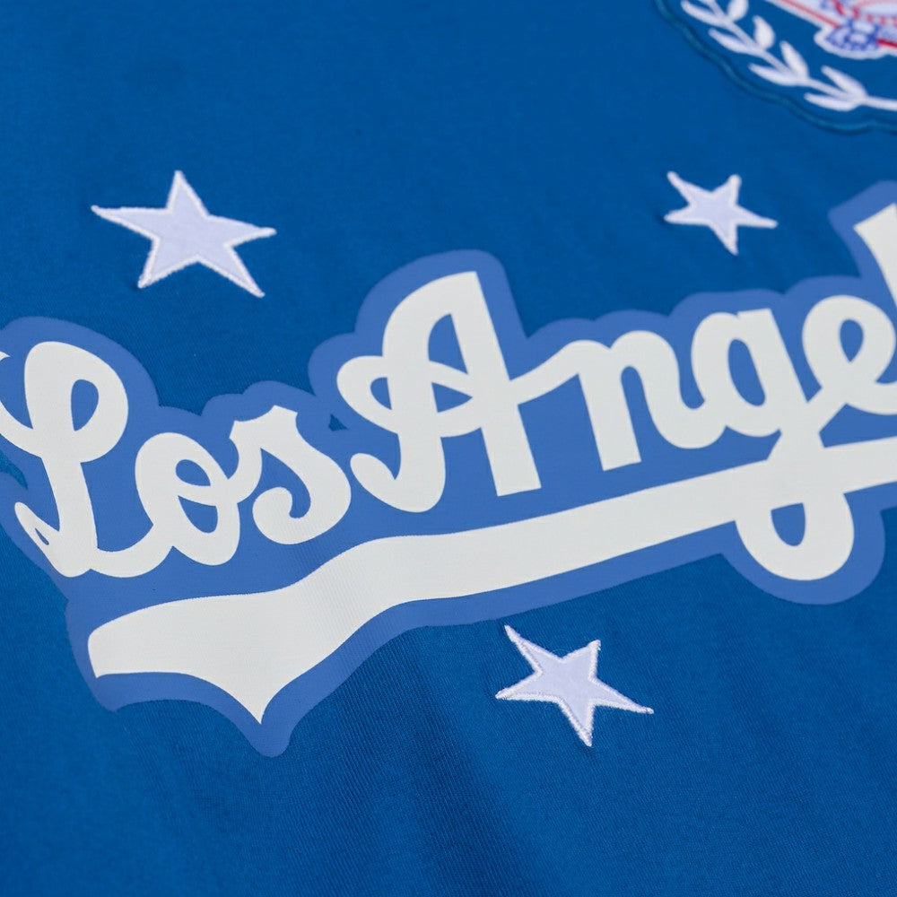 Los Angeles Dodgers Mitchell & Ness Women's Pep Rally Cropped Boxy T-Shirt Sale