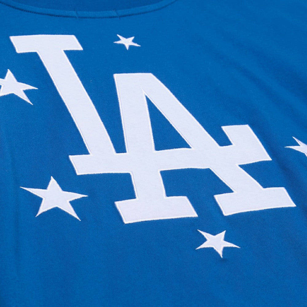 Los Angeles Dodgers Mitchell & Ness Women's Pep Rally Cropped Boxy T-Shirt Sale