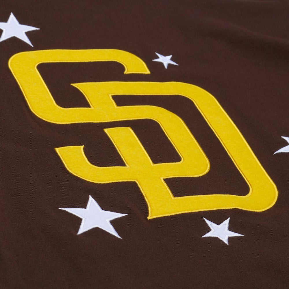 San Diego Padres Mitchell & Ness Women's Pep Rally Cropped Boxy T-Shirt for sale