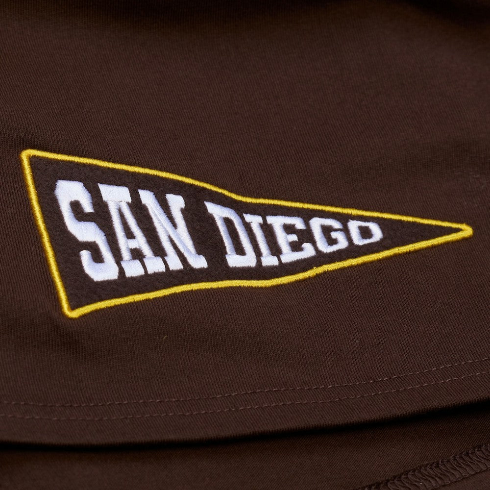 San Diego Padres Mitchell & Ness Women's Pep Rally Cropped Boxy T-Shirt for sale