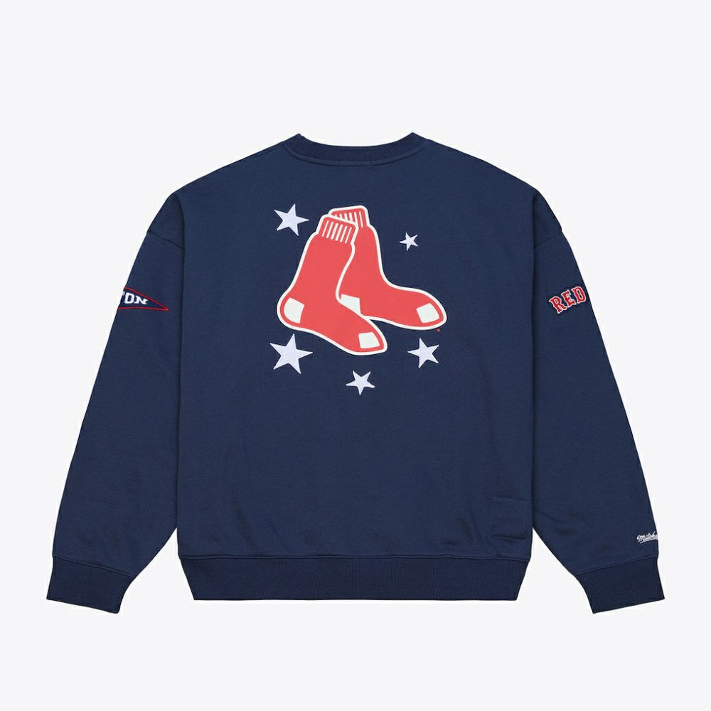 Boston Red Sox Mitchell & Ness Women's Pep Rally Sweatshirt for sale