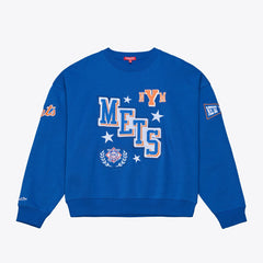 New York Mets Mitchell & Ness Women's Pep Rally Sweatshirt Online