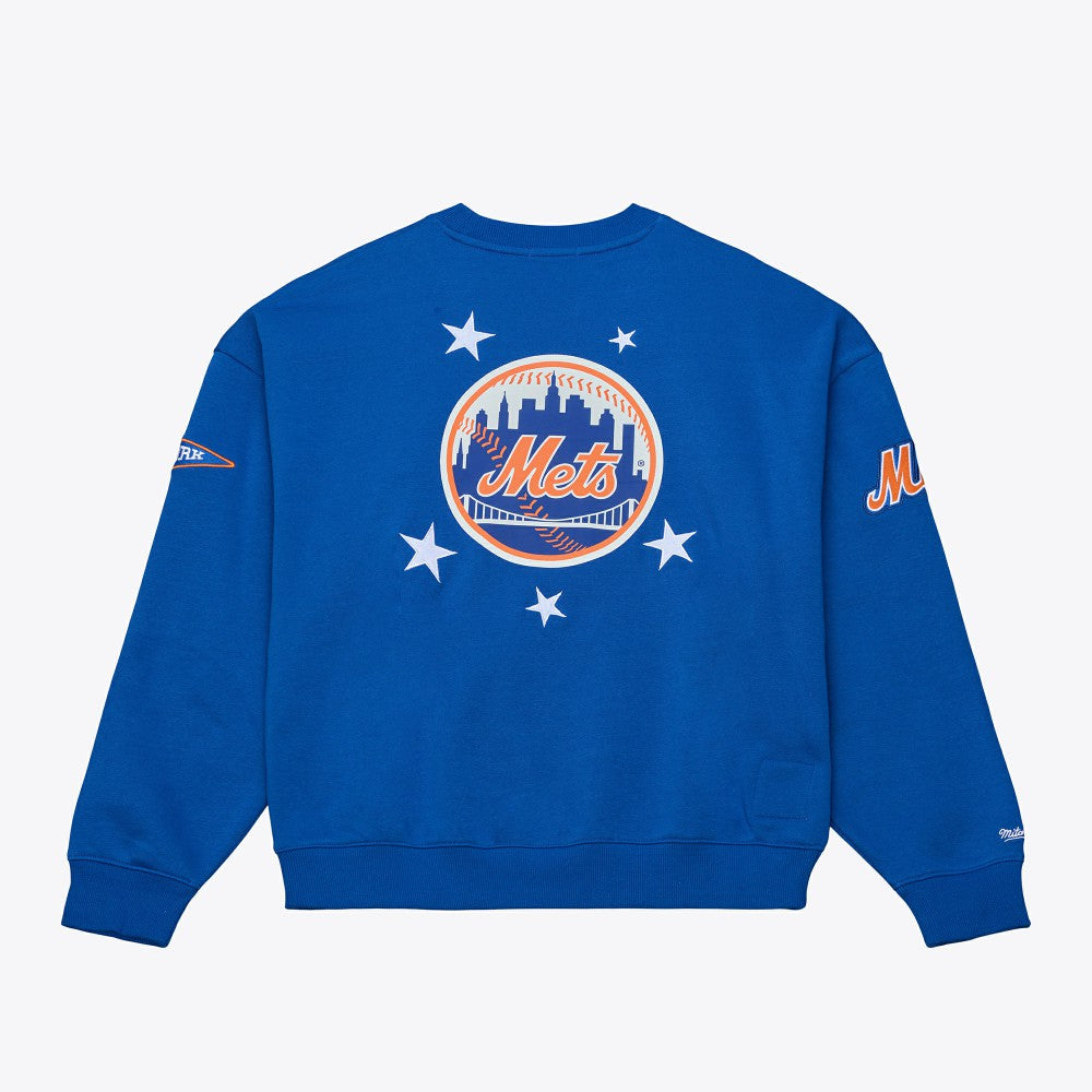 New York Mets Mitchell & Ness Women's Pep Rally Sweatshirt Online