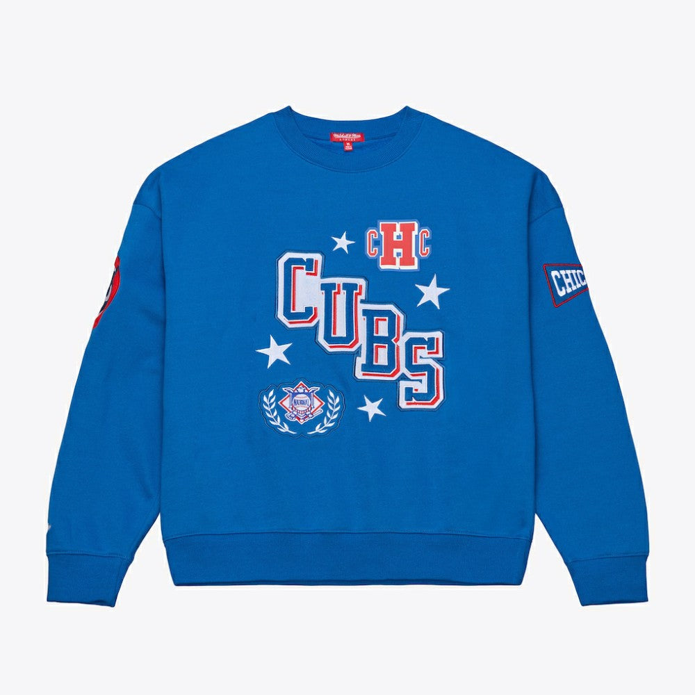 Chicago Cubs Mitchell & Ness Women's Pep Rally Sweatshirt Online