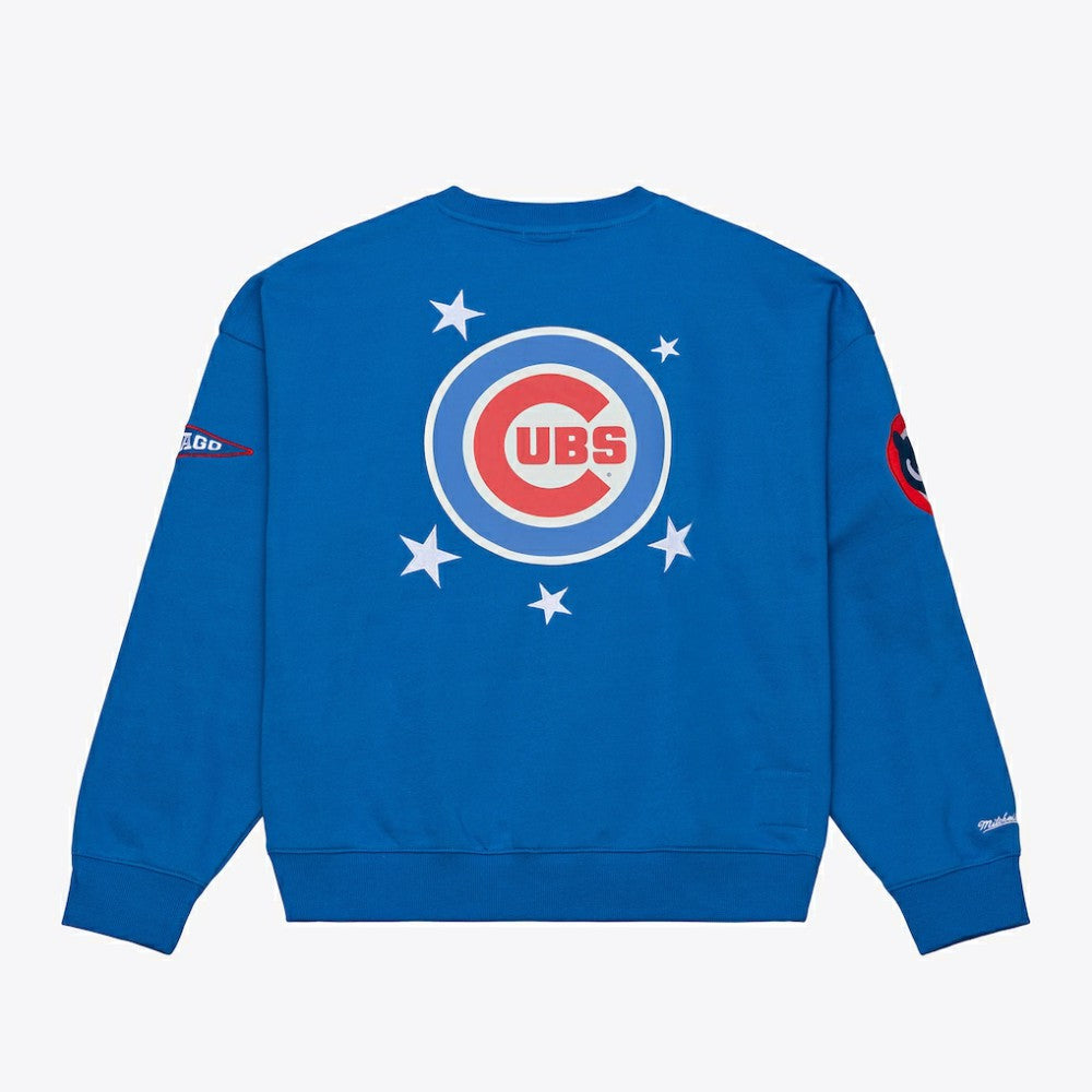 Chicago Cubs Mitchell & Ness Women's Pep Rally Sweatshirt Online