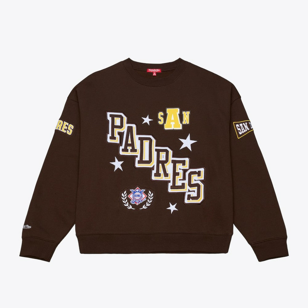 San Diego Padres Mitchell & Ness Women's Pep Rally Sweatshirt Outlet