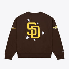 San Diego Padres Mitchell & Ness Women's Pep Rally Sweatshirt Outlet