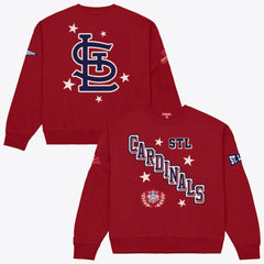 St. Louis Cardinals Mitchell & Ness Women's Pep Rally Sweatshirt Sale