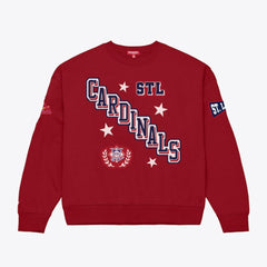 St. Louis Cardinals Mitchell & Ness Women's Pep Rally Sweatshirt Sale