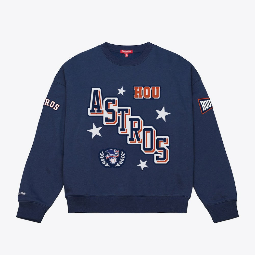 Houston Astros Mitchell & Ness Women's Pep Rally Sweatshirt for sale