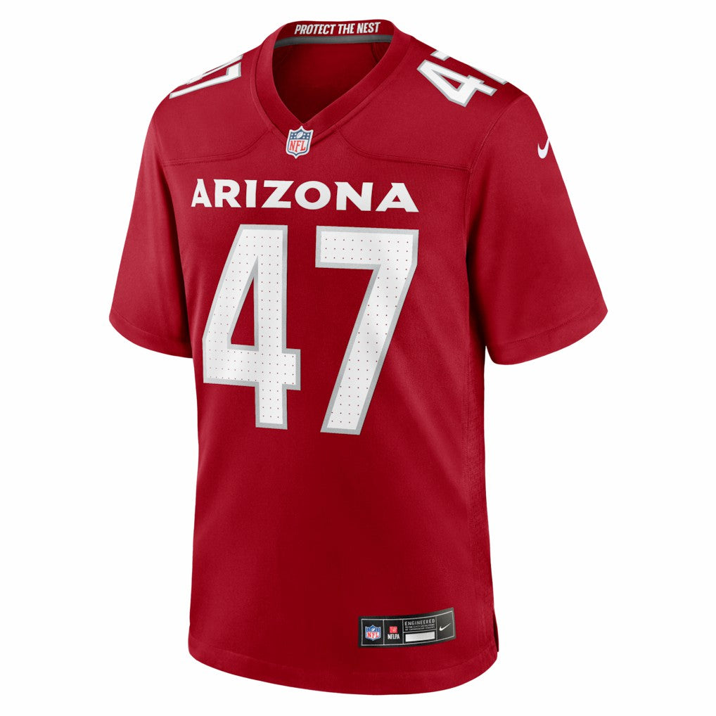 Channing Tindall Arizona Cardinals Team Game Jersey - Cardinal - Nike