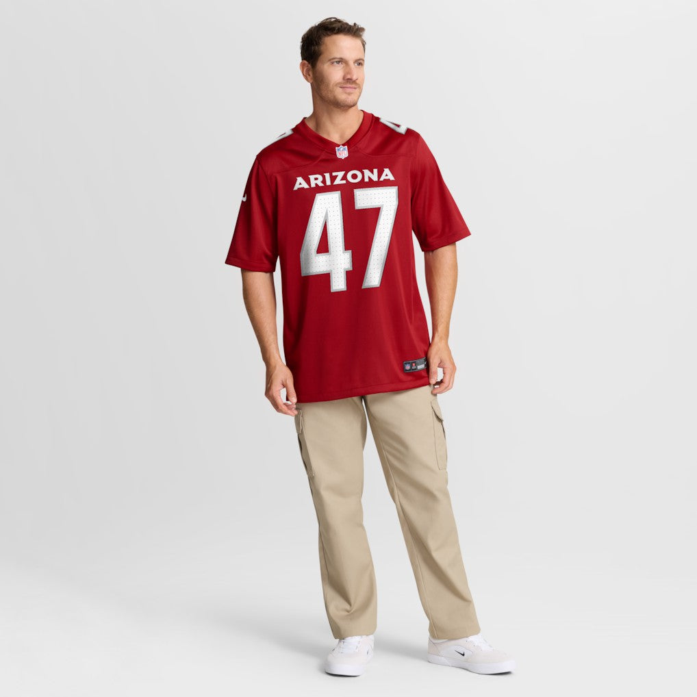 Channing Tindall Arizona Cardinals Team Game Jersey - Cardinal - Nike