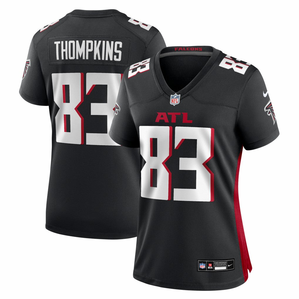 Deven Thompkins Atlanta Falcons Women's Team Game Jersey - Black - Nike