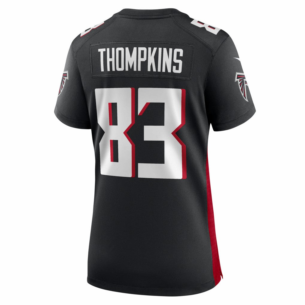 Deven Thompkins Atlanta Falcons Women's Team Game Jersey - Black - Nike