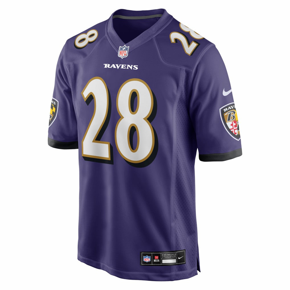 Taven Bryan Baltimore Ravens Team Game Jersey - Purple - Nike