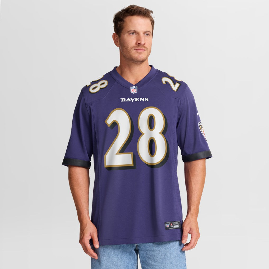 Taven Bryan Baltimore Ravens Team Game Jersey - Purple - Nike
