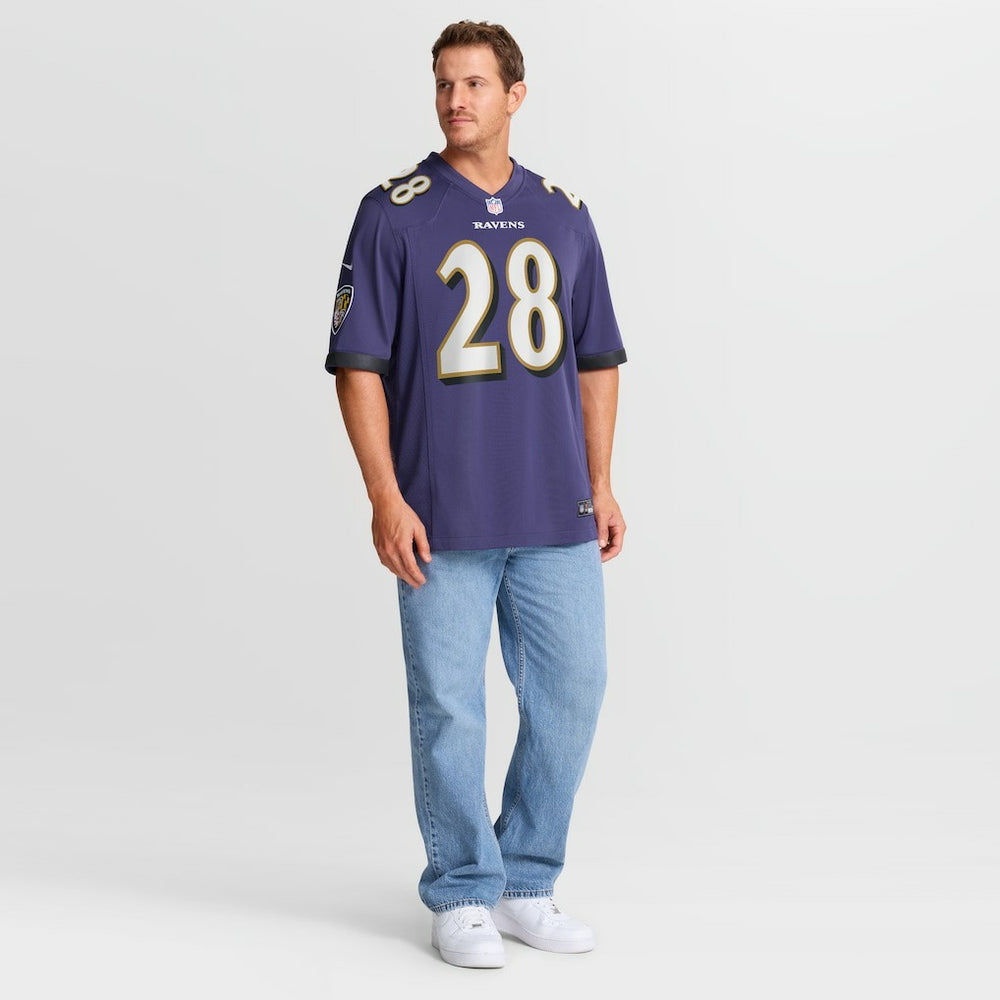 Taven Bryan Baltimore Ravens Team Game Jersey - Purple - Nike