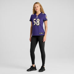 Taven Bryan Baltimore Ravens Women's Team Game Jersey - Purple - Nike