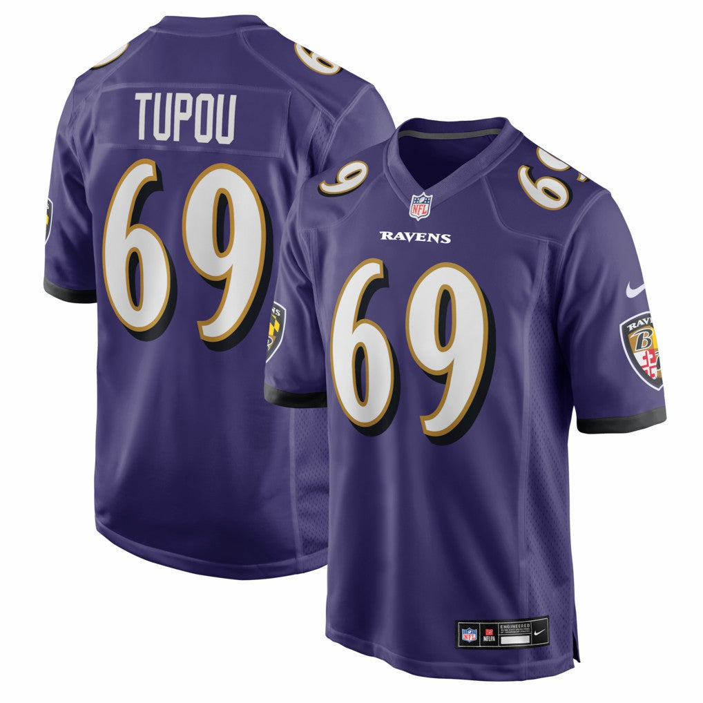 Josh Tupou Baltimore Ravens Team Game Jersey - Purple - Nike