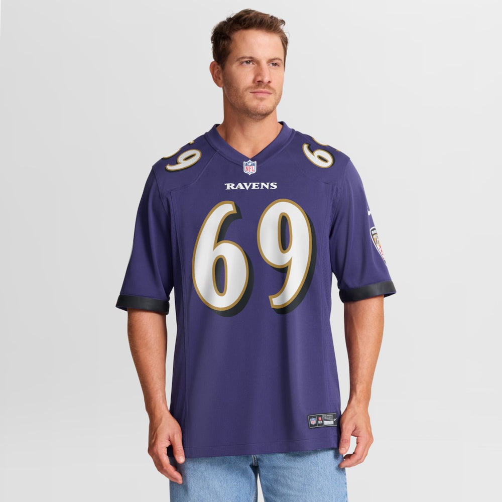 Josh Tupou Baltimore Ravens Team Game Jersey - Purple - Nike