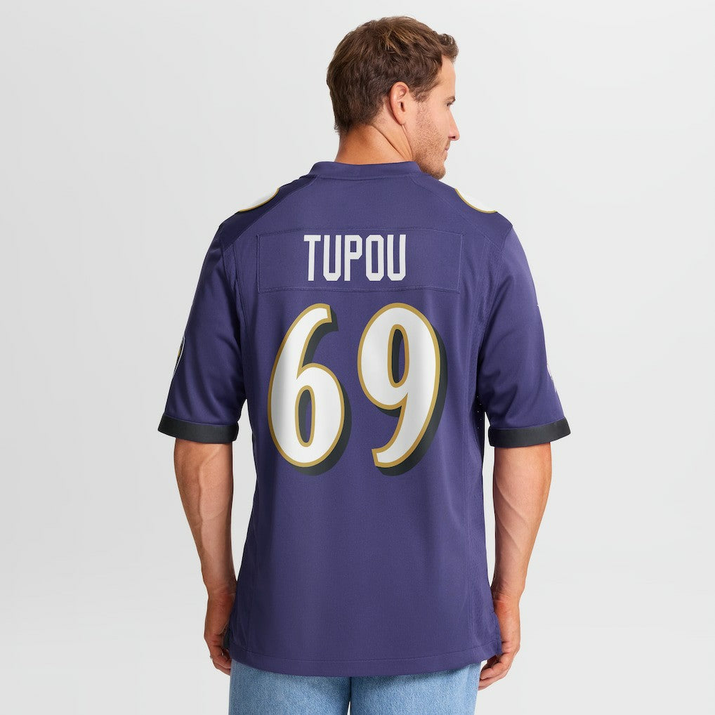 Josh Tupou Baltimore Ravens Team Game Jersey - Purple - Nike