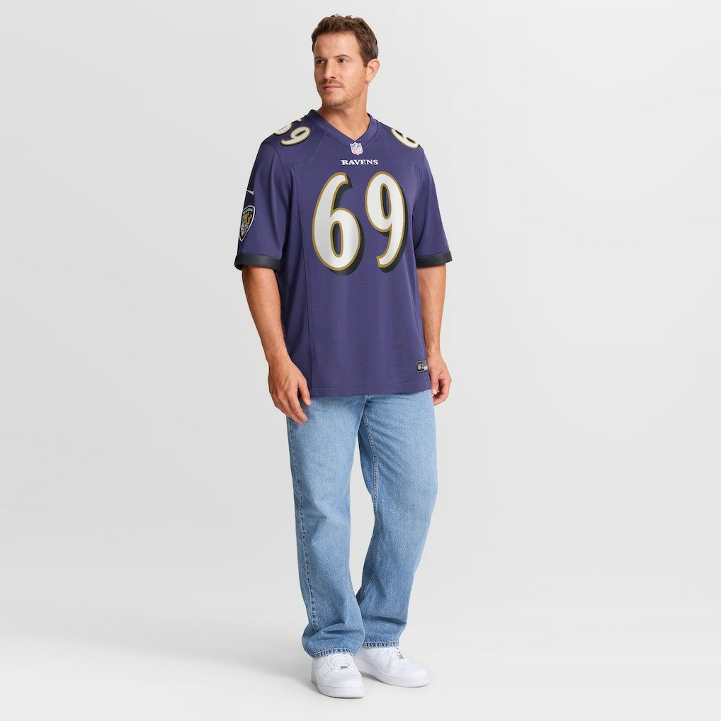 Josh Tupou Baltimore Ravens Team Game Jersey - Purple - Nike