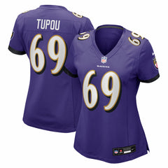Josh Tupou Baltimore Ravens Women's Team Game Jersey - Purple - Nike