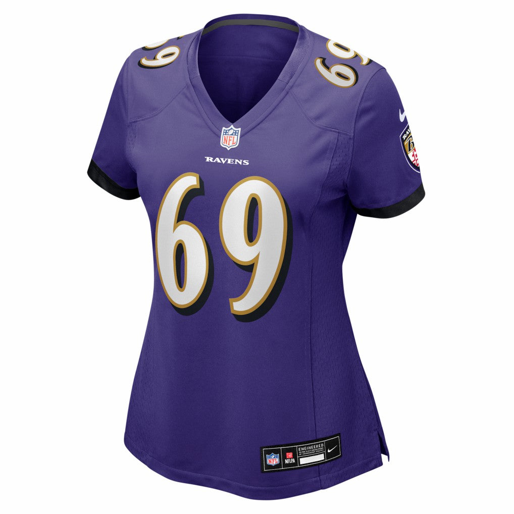 Josh Tupou Baltimore Ravens Women's Team Game Jersey - Purple - Nike