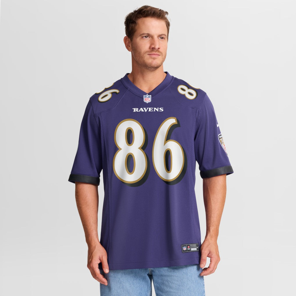 Cornelius Johnson Baltimore Ravens Team Game Jersey - Purple - Nike