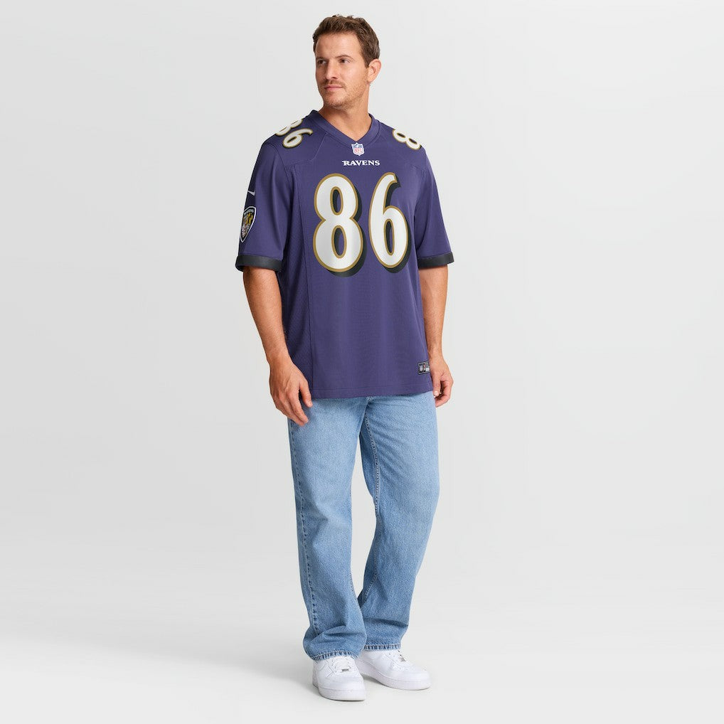 Cornelius Johnson Baltimore Ravens Team Game Jersey - Purple - Nike