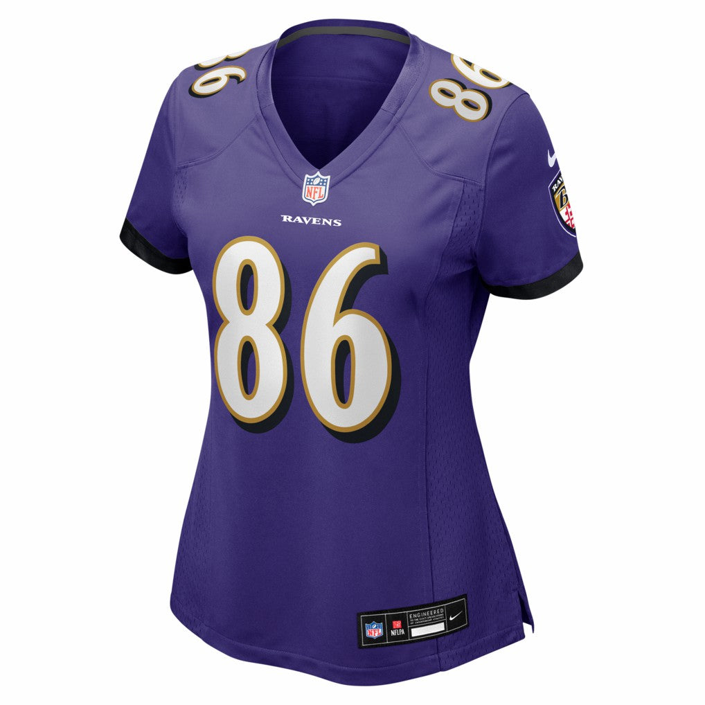 Cornelius Johnson Baltimore Ravens Women's Team Game Jersey - Purple - Nike
