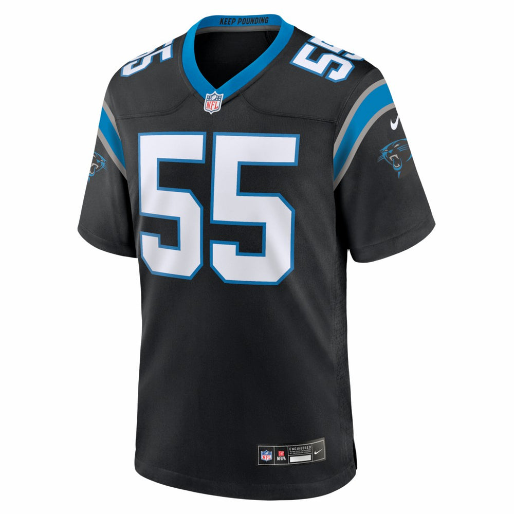 Maema Njongmeta Carolina Panthers Team Game Jersey - Black - Nike