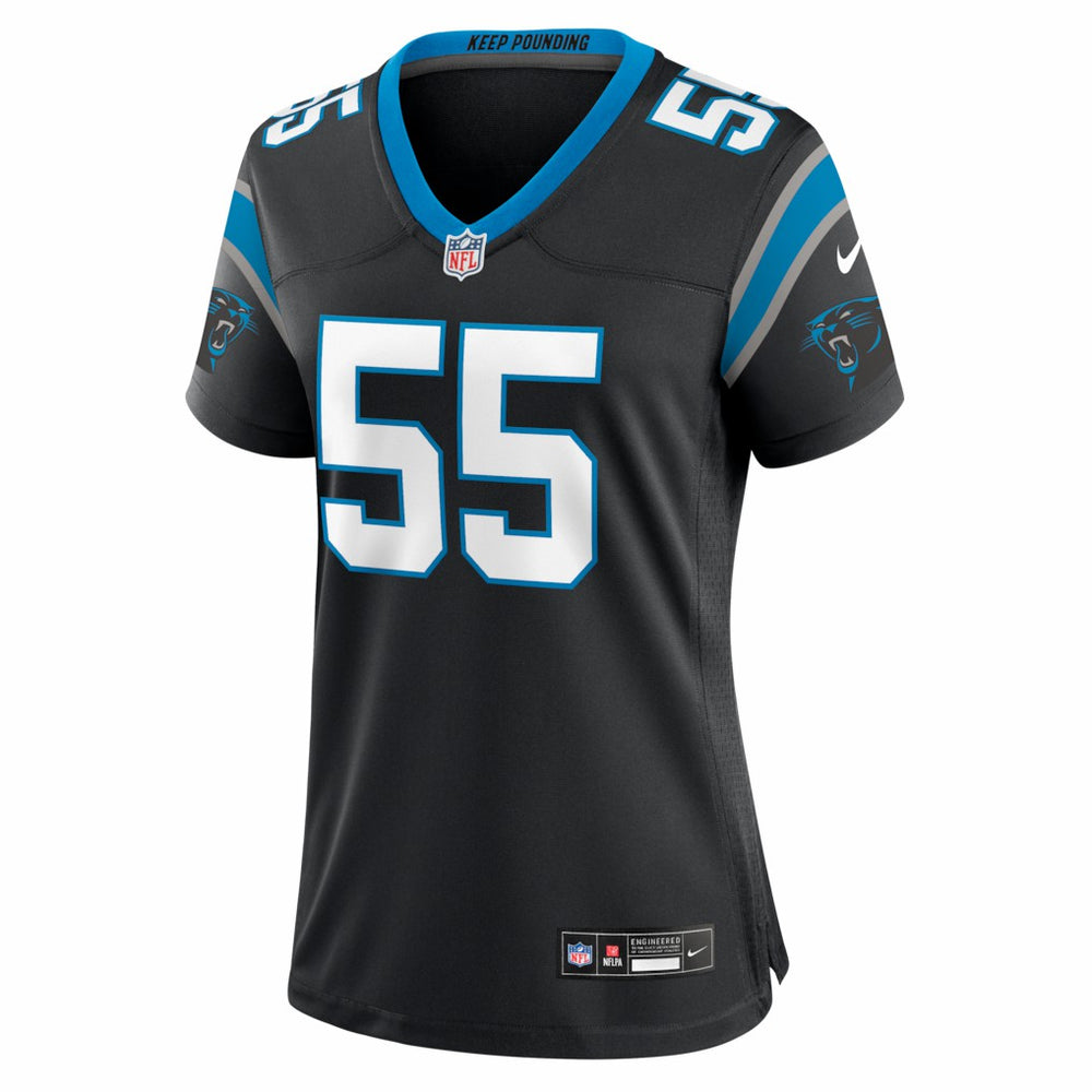 Maema Njongmeta Carolina Panthers Women's Team Game Jersey - Black - Nike