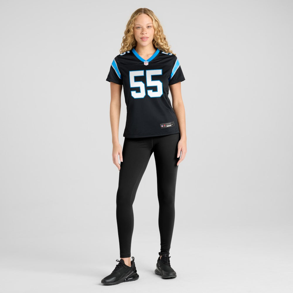 Maema Njongmeta Carolina Panthers Women's Team Game Jersey - Black - Nike