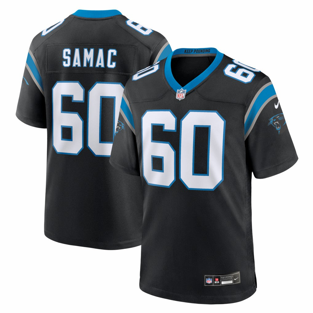 Nick Samac Carolina Panthers Team Game Jersey - Black - Nike