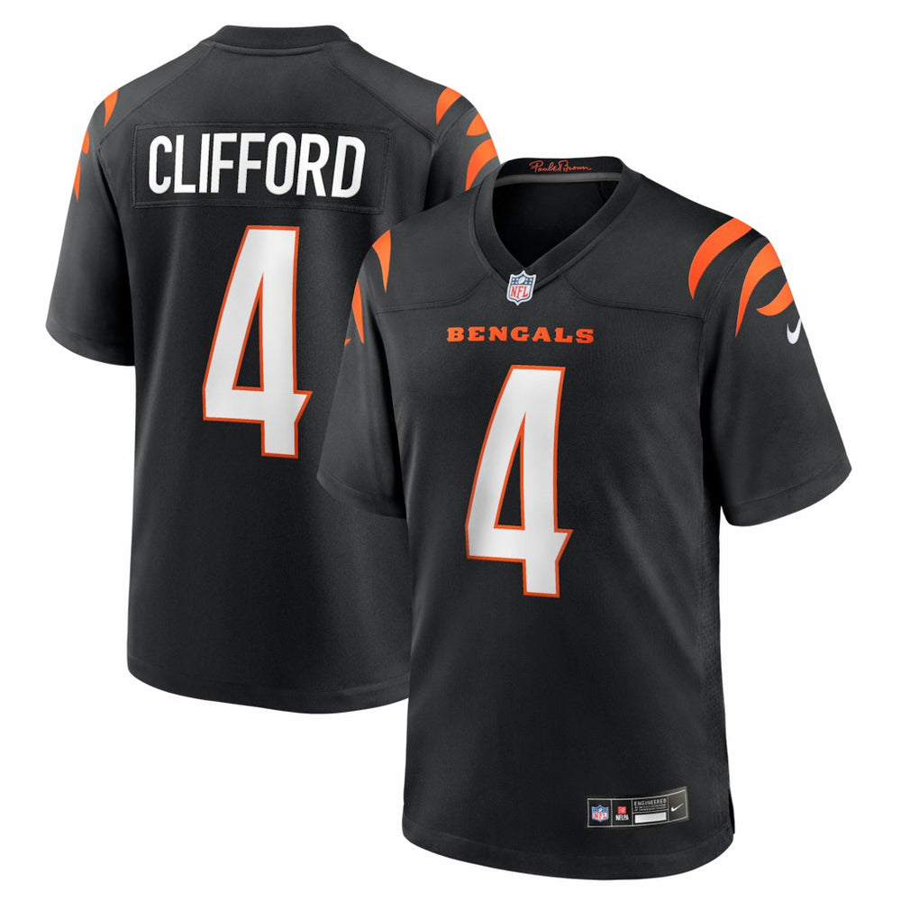 Sean Clifford Cincinnati Bengals Team Game Jersey - Black - Nike