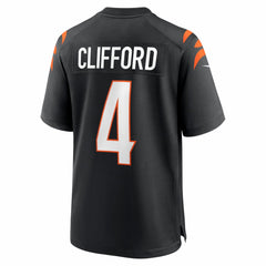 Sean Clifford Cincinnati Bengals Team Game Jersey - Black - Nike