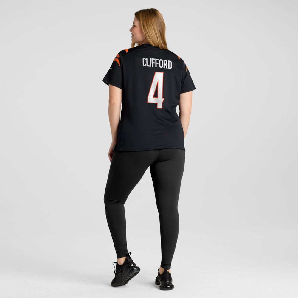 Sean Clifford Cincinnati Bengals Women's Team Game Jersey - Black - Nike