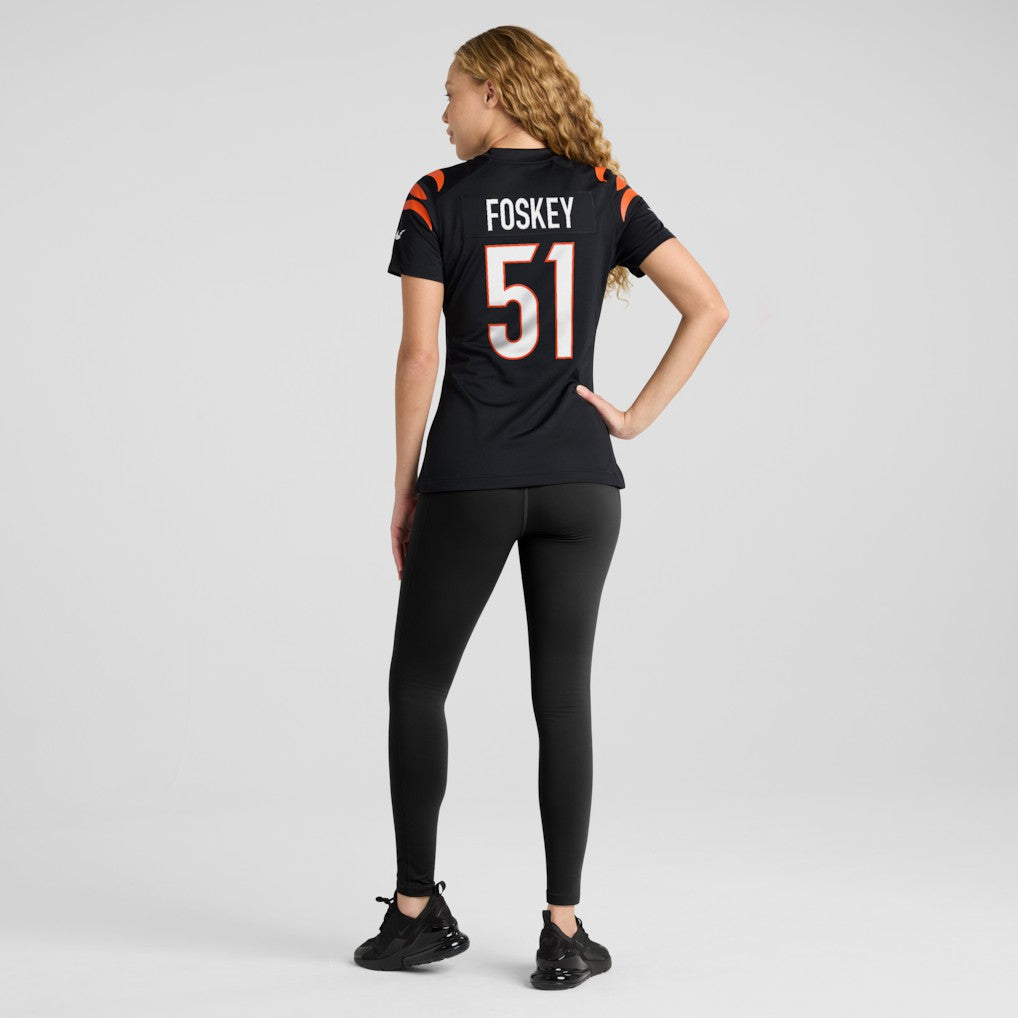 Isaiah Foskey Cincinnati Bengals Women's Team Game Jersey - Black - Nike