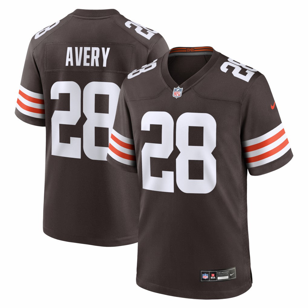 Tre Avery Cleveland Browns Team Game Jersey - Brown - Nike