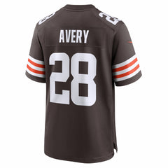 Tre Avery Cleveland Browns Team Game Jersey - Brown - Nike