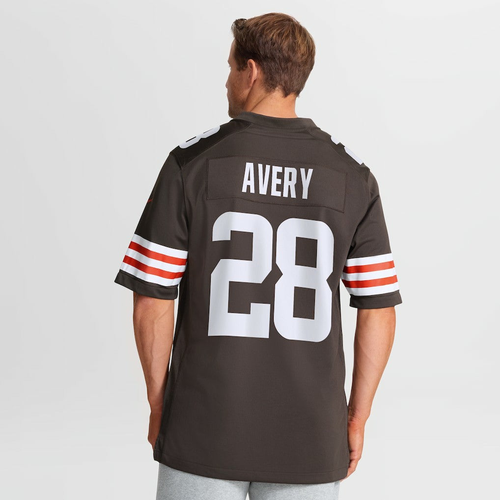 Tre Avery Cleveland Browns Team Game Jersey - Brown - Nike