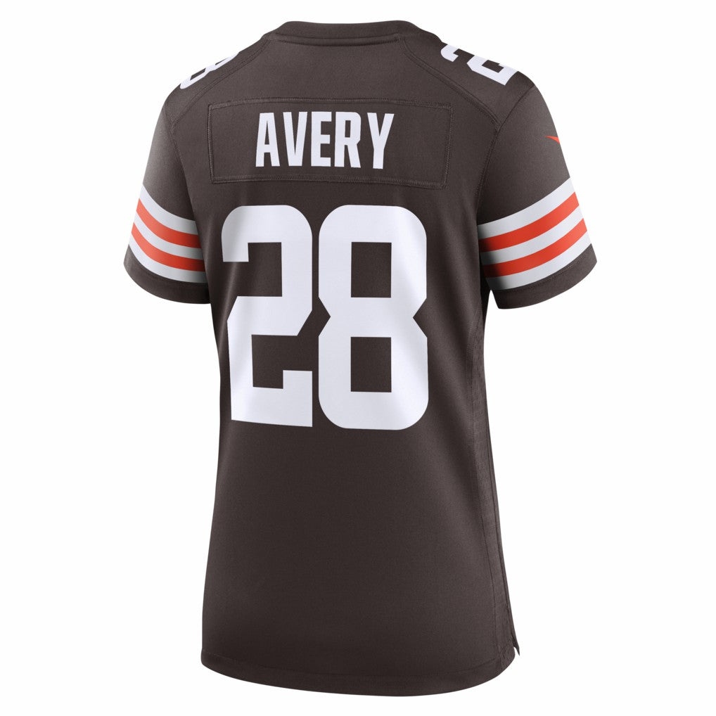 Tre Avery Cleveland Browns Women's Team Game Jersey - Brown - Nike