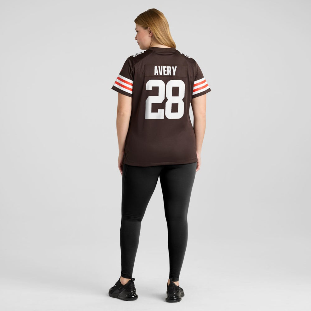 Tre Avery Cleveland Browns Women's Team Game Jersey - Brown - Nike