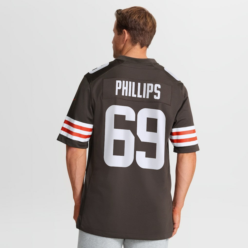 Tyre Phillips Cleveland Browns Team Game Jersey - Brown - Nike