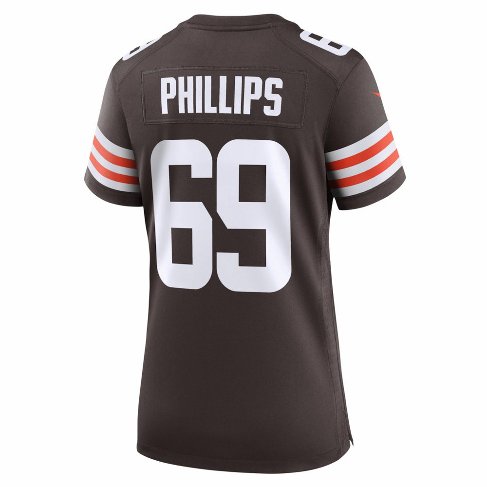 Tyre Phillips Cleveland Browns Women's Team Game Jersey - Brown - Nike