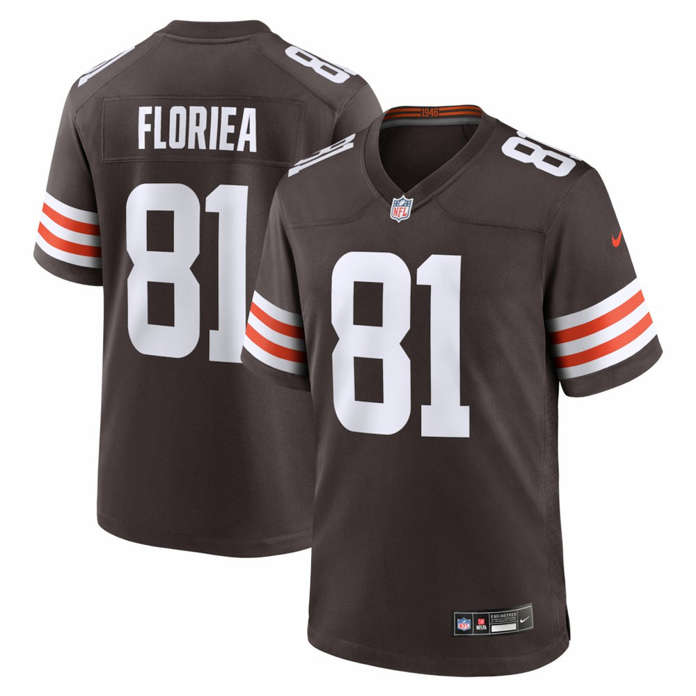Luke Floriea Cleveland Browns Team Game Jersey - Brown - Nike
