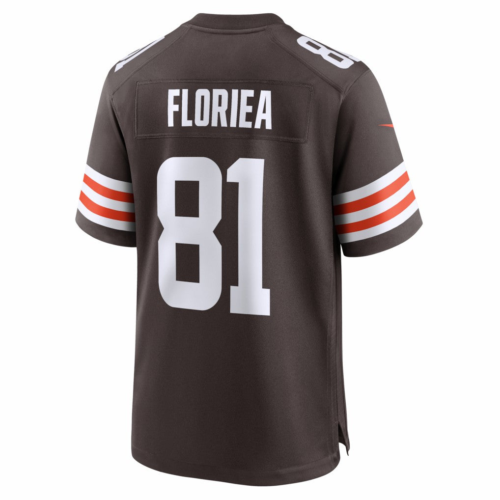 Luke Floriea Cleveland Browns Team Game Jersey - Brown - Nike