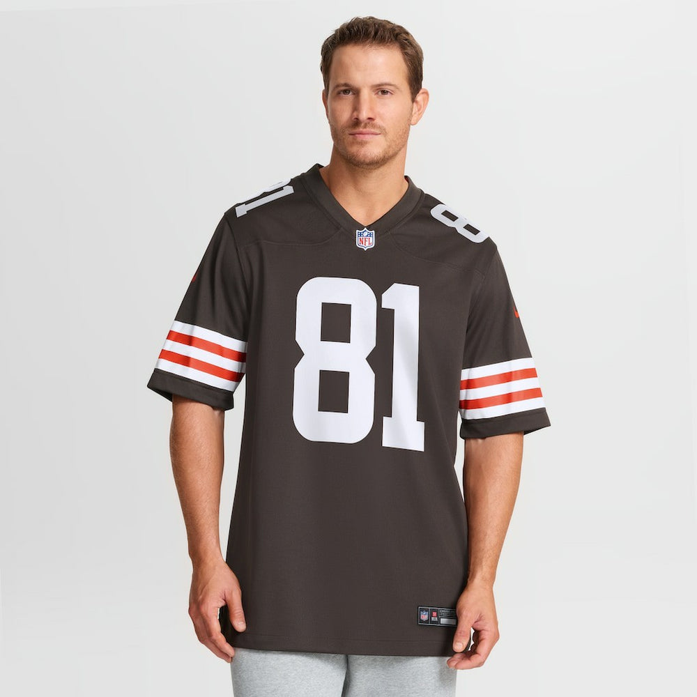 Luke Floriea Cleveland Browns Team Game Jersey - Brown - Nike