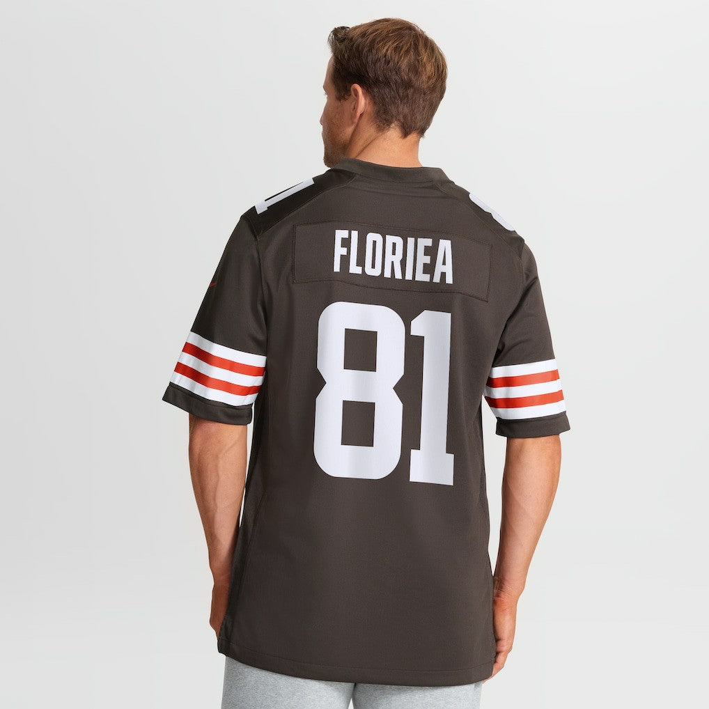 Luke Floriea Cleveland Browns Team Game Jersey - Brown - Nike